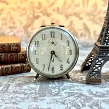 50743-迷人法國古董JAZ 機械鬧鐘