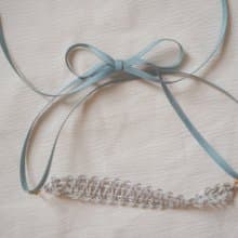 蕾絲編織頸鏈 蠟繩項鍊 可當手鍊