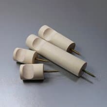 Wall Birch hook Diameter 1,5in Lamp, Handbag, Plant hook Hanger. Macrame holder