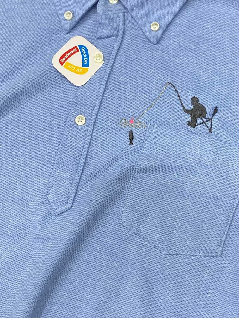 父の日ギフトに。釣り好きのパパへ。【ギフト包装無料】今日は釣りの日ポロシャツ 3XLサイズまで