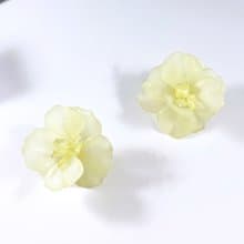 Vintage 60s Pastel Flower Statement Earrings