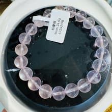 高品天然粉摩根9mm24.6g水晶手珠桃花戀愛運人際關係生意緣舒緩煩