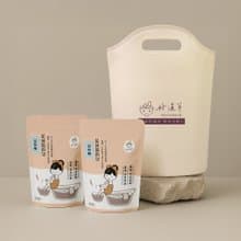 七夕情人送禮推薦 好漢草-摺疊足浴袋+泡腳包(足好輕2袋)禮盒組