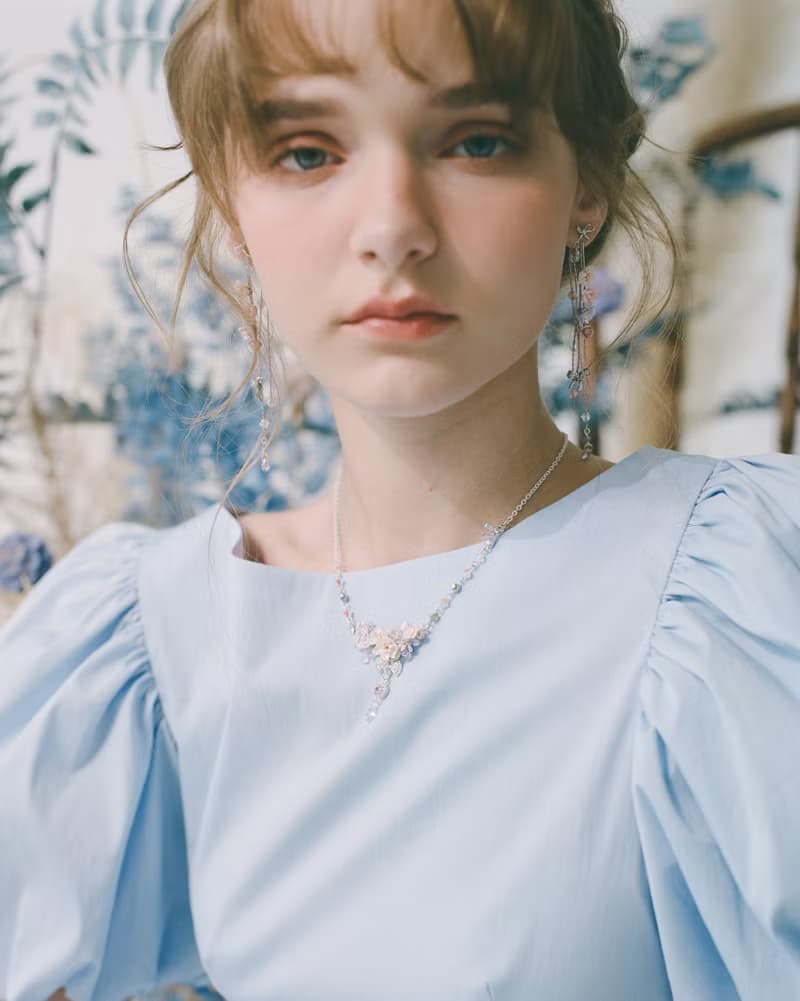 霧面初見薔薇鋯石迷你花束S925頸鍊