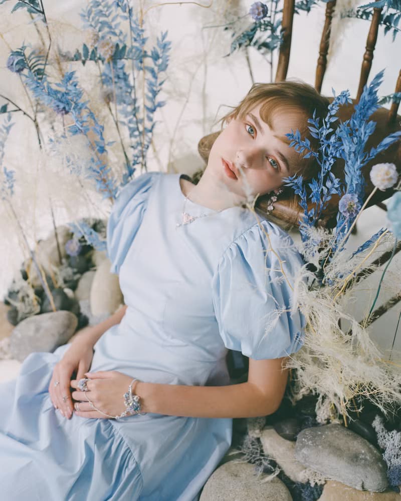 霧面初見薔薇鋯石迷你花束S925頸鍊