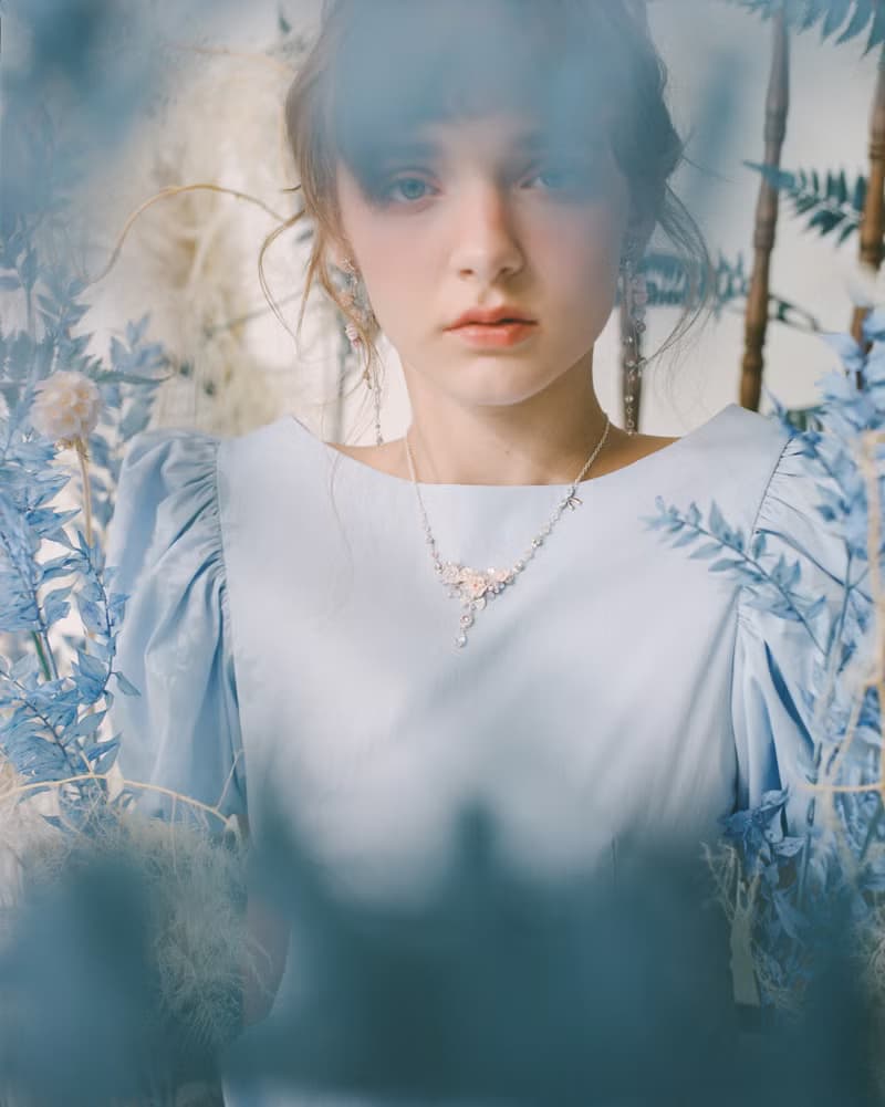 霧面初見薔薇鋯石迷你花束S925頸鍊