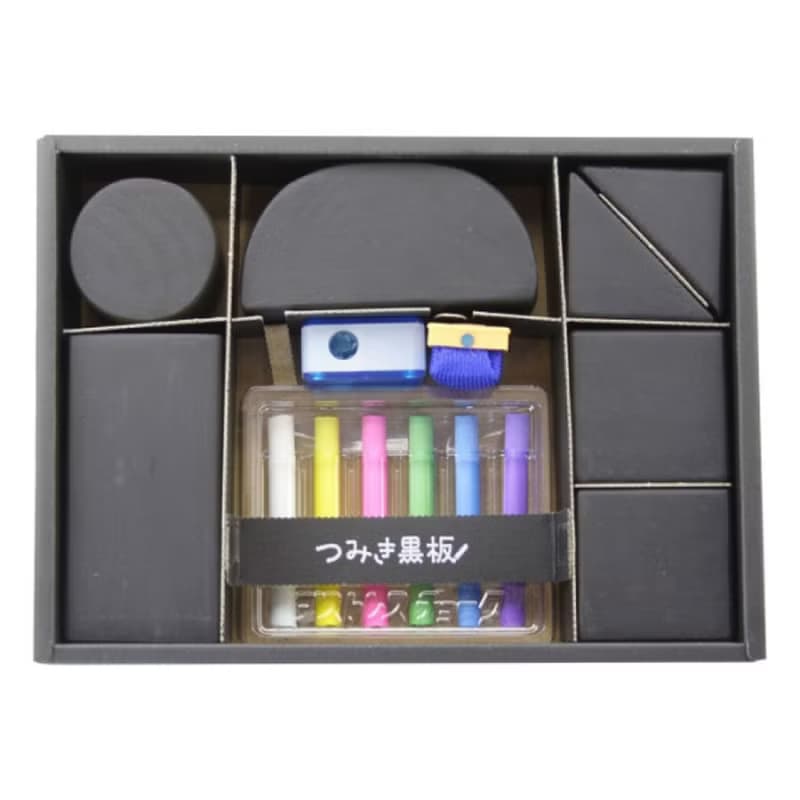 Tsumiki積木造型黑板組 + 無灰粉筆
