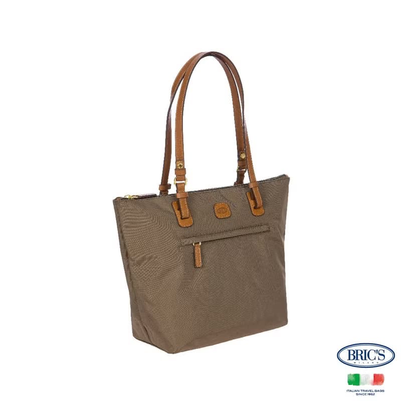 【BRIC' S】X-Bag 3合1 中尺寸 手提肩背袋(附小側包包)-堅果摩卡