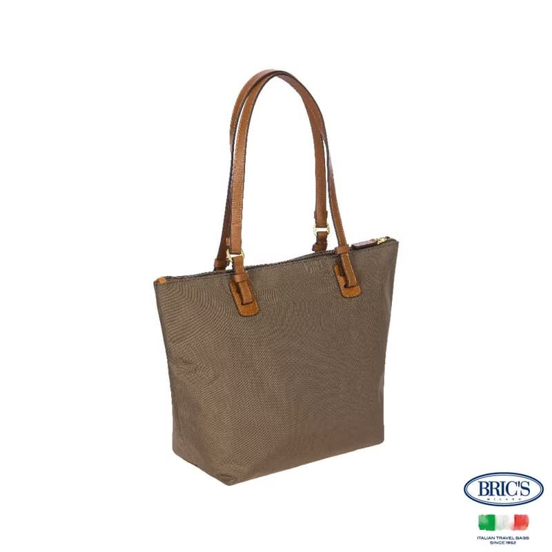 【BRIC' S】X-Bag 3合1 中尺寸 手提肩背袋(附小側包包)-堅果摩卡