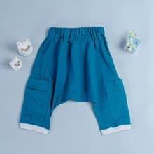 哈倫飛鼠9分長褲-棉麻30 手作 無毒 童裝 兒童