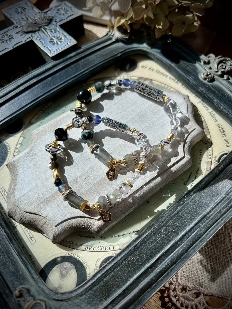 -光影-天然水晶手鏈/黃銅手鍊