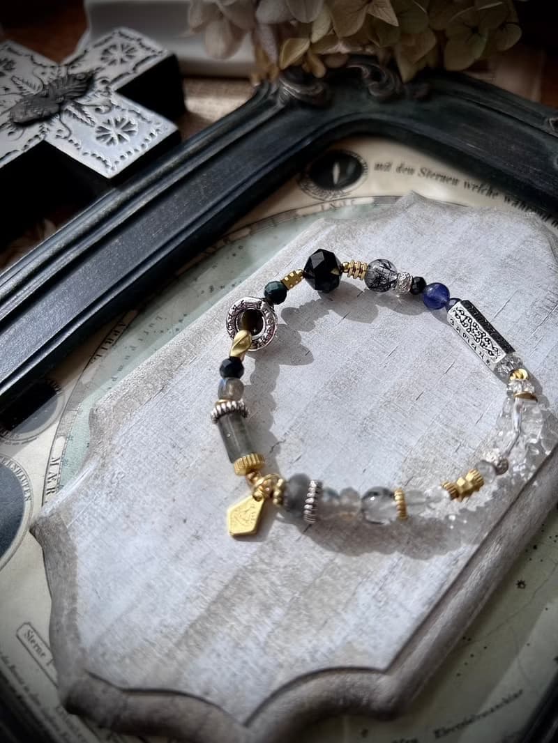 -光影-天然水晶手鏈/黃銅手鍊