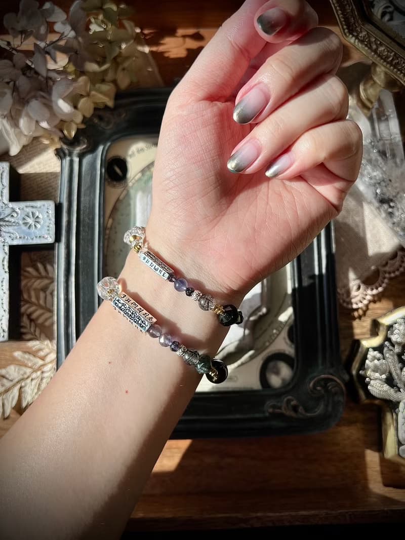 -光影-天然水晶手鏈/黃銅手鍊