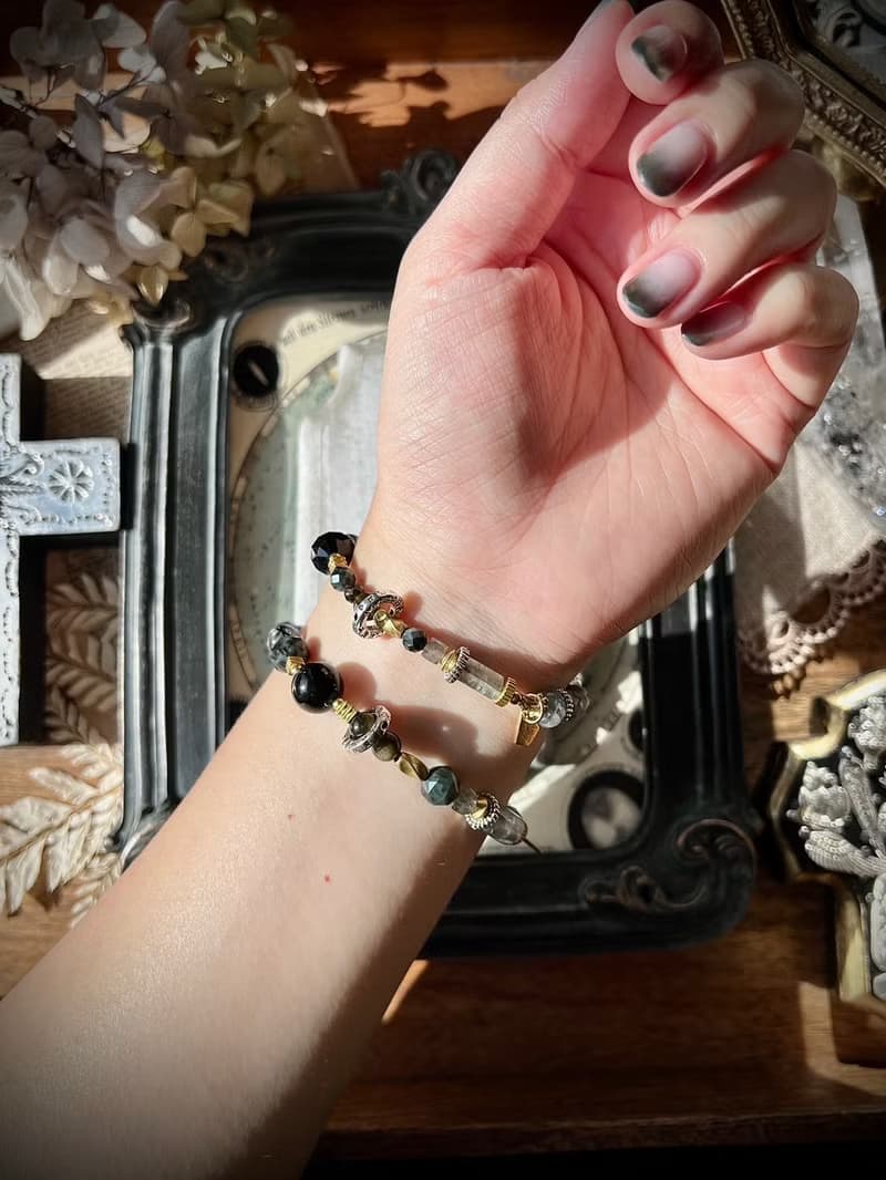 -光影-天然水晶手鏈/黃銅手鍊