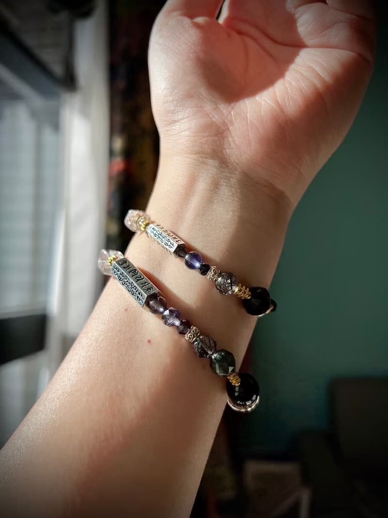 -光影-天然水晶手鏈/黃銅手鍊