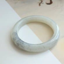 精品天然和田玉手鐲青花籽料羊脂玉青花料點墨青花意境深遠厚脂型