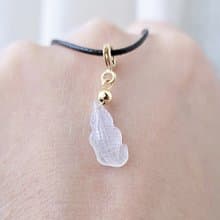 【親翠】天然翡翠 白冰起光揭陽工藝微胖鱷魚鎖骨鏈