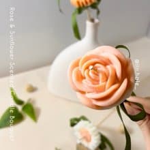 \ 禮物推薦 / 玫瑰 香薰蠟燭 單支花束 | 擴香石