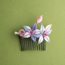 纏花髮叉-五福繡球