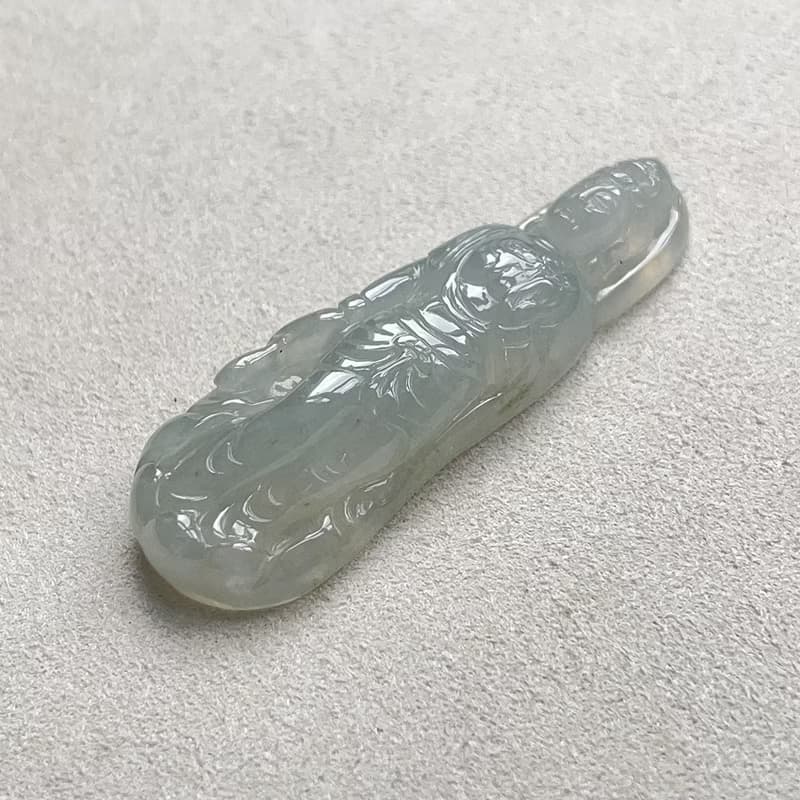 冰種翡翠觀音菩薩 | 天然緬甸玉翡翠A貨