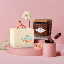 實心蛋捲 | 雲朵心語粹蛋捲提盒 - 巧克力 32 入