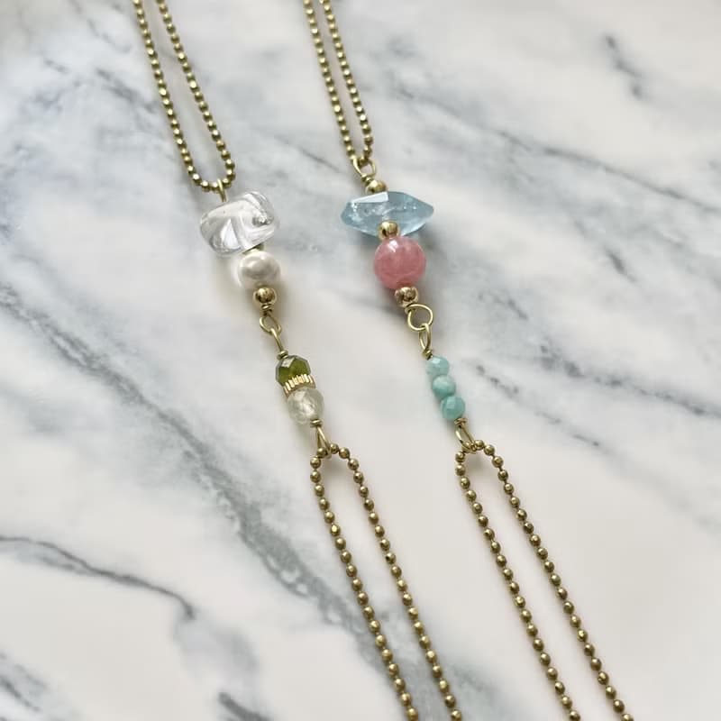 老林雜貨 | 橄欖石白水晶手鍊