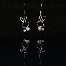 Winwing金屬線編織耳飾-【小兔子】耳針/耳環