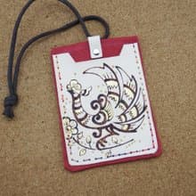 雙層皮革卡套證件套有鳳來兮