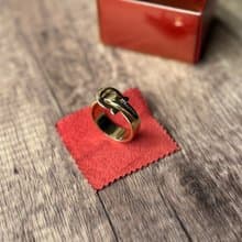 中古正品Salvatore Ferragamo鍍金絲巾扣絲領巾圈 禮物 西洋古董