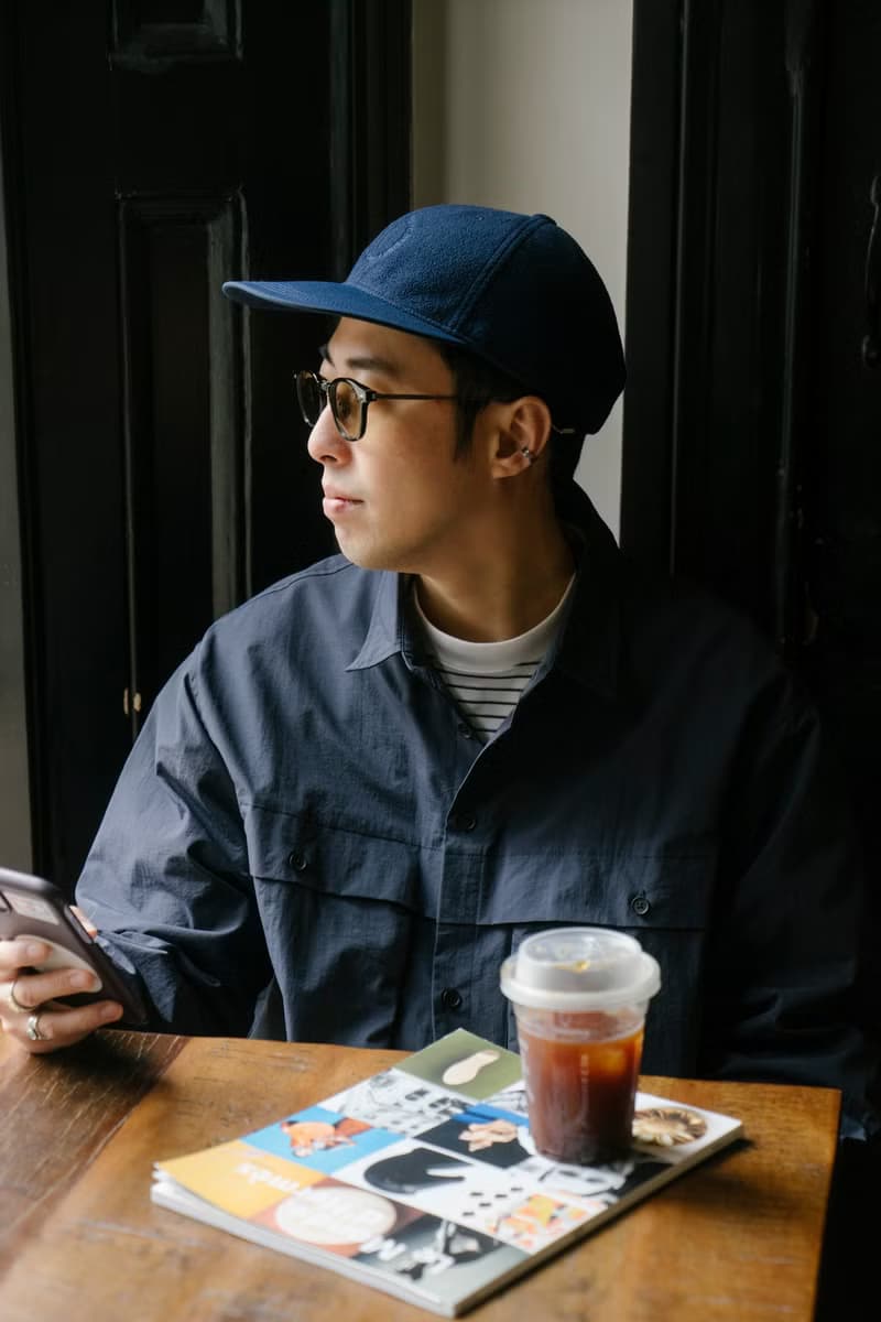 SHIRTS 海軍藍廓形寬松復古工裝長袖襯衫戶外多袋日系Cityboy