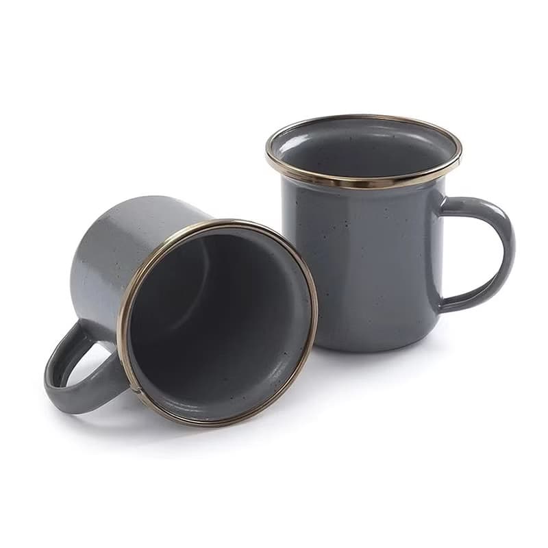 【兩入一組】Barebones 迷你琺瑯杯組 CKW-375 / 石灰色 (4oz)