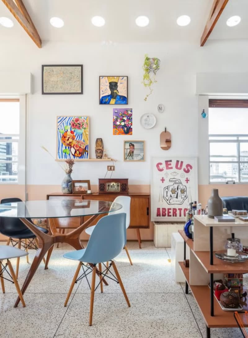 喇叭花花束 靜物 水粉畫 花卉藝術 野獸派 牆壁裝飾