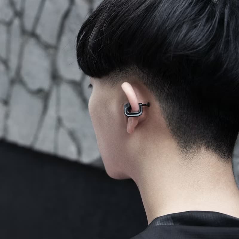 CLAMP EARRING 316鋼製耳扣_黑色