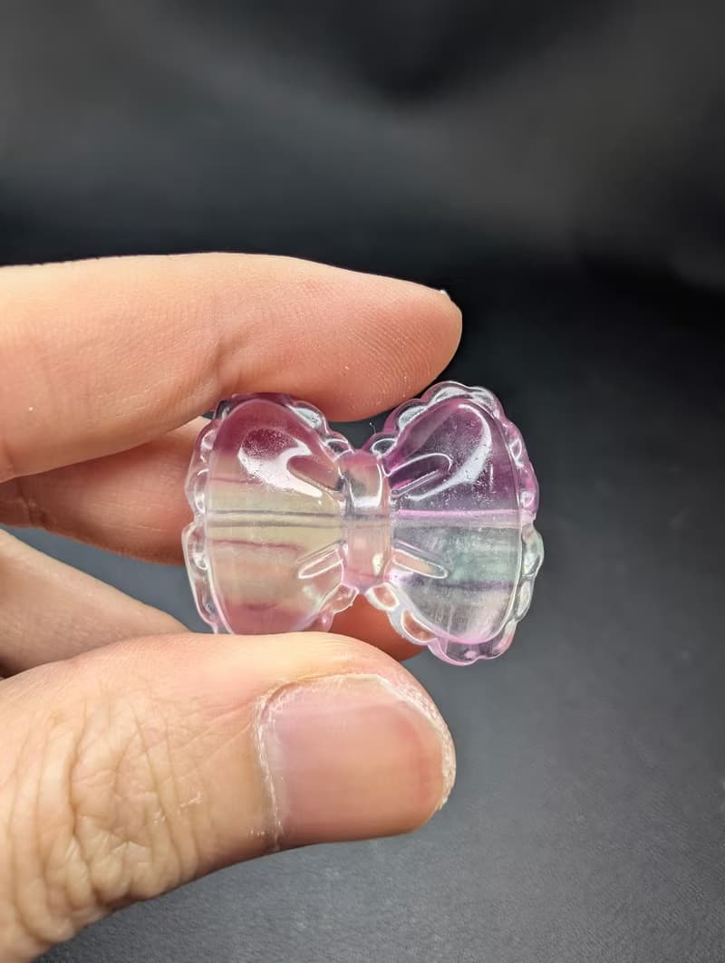 螢石蝴蝶結  手鍊 天然水晶 水晶