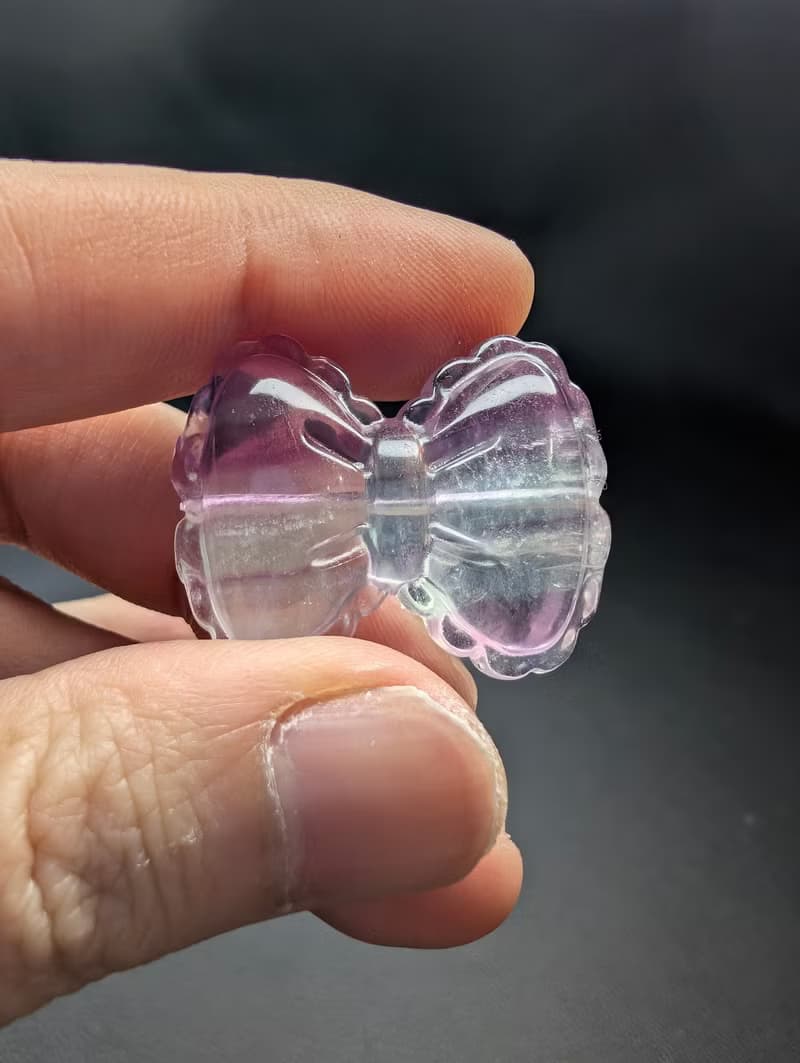 螢石蝴蝶結  手鍊 天然水晶 水晶