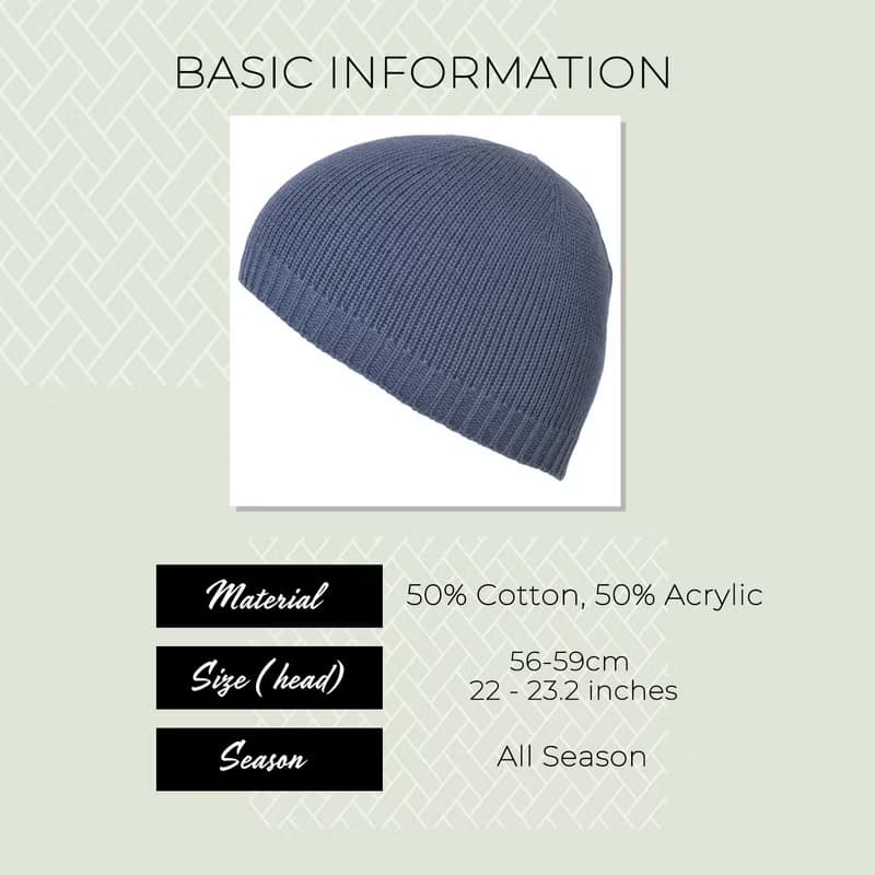 【日本製】dralonナチュラルニットイスラムワッチ