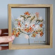 紀念日 生命樹押花透視相框 祝賀立體卡片 桌飾禮物