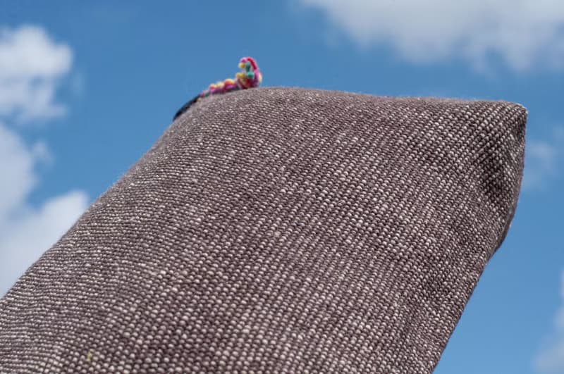 編織收納包/筆袋/化妝包/筆盒/餐具袋/文具/手機袋-手工刺繡彩虹