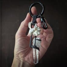 白水晶+貝殼+珍珠 多用途 鎖匙扣 手袋吊飾 頸飾