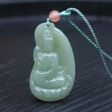 【觀音】和田青玉觀音菩薩 項鏈 掛件掛飾吊墜保平安送禮佳品