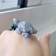 【親翠】天然翡翠 極厚療癒腳掌手工寫實烏龜項鍊