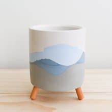 長腳的水泥盆(XL) -雲海山嵐