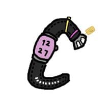 公主出任務。手工植鞣真皮錶帶