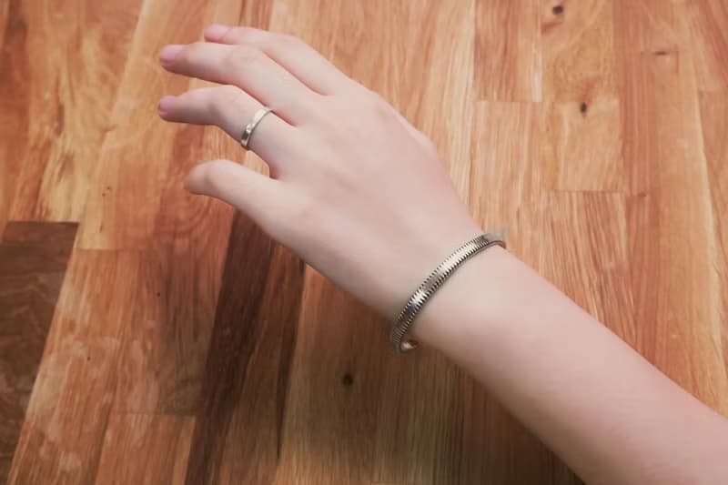 手環/手鐲 葉牙片手環 純銀手環-64DESIGN