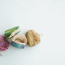 熱門禮物  鳥蛋零錢包  千綠絲夢 可放15個十元硬幣 可挑花布訂製