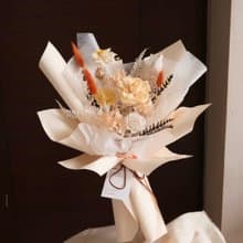 兩款尺寸情人節玫瑰花束 陽光奶油色 擴香花束 生日 週年禮物