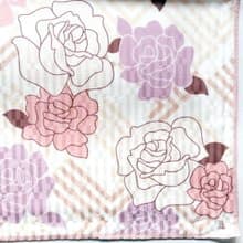 Lanvin Vintage Scarf Women Floral Roses 23 x 22.5 inches