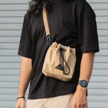 遊牧袋鼠包 / 卡其 / 獨創防水隔層 / 防潑水大容量兩用斜背包3L
