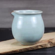 【送禮好物】360~400ml 汝窯無把 手拉坯 咖啡下壺 茶海 公道杯