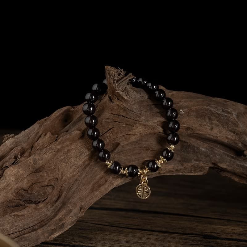 【珠璣】春回大地-石榴石中文字手鍊